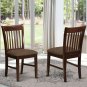 7pc Norfolk kitchen set, table with 6 dining chairs with padded seat in mahogany. SKU#: NOFK7-MAH-C
