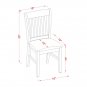 3pc dinette kitchen set, 42" round table drop leaf + 2 padded chairs in oak. SKU: DLNO3-OAK-C