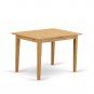 7pc Norfolk kitchen set, table with 6 wood seat chairs oak finish. SKU# NOFK7-OAK-W