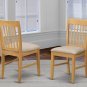 7pc Norfolk kitchen set, table with 6 wood seat chairs oak finish. SKU# NOFK7-OAK-W