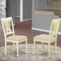 5pc Antique round table + 4 Plainville padded chairs in Buttermilk & Cherry SKU: ANPL5-WHI-C