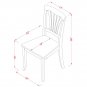 9pc Set Plainville Dining Table + 8 Avon Wood Seat Chairs in Cherry Black. SKU: PLAV9-BCH-W