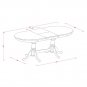 9pc Set Plainville Dining Table + 8 Avon fabric padded chairs in Saddle Brown. SKU: PLAV9-SBR-C