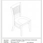 Set of 2 Vancouver dinette kitchen dining chairs with wood seat in black VAC-BLK-W