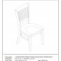 Set of 2 Vancouver dinette kitchen dining chairs non-padded wood seat in linen off-white VAC-LWH-W