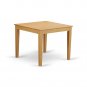 3pc Oxford dinette set, 36x36 square table with 2 upholstered chairs light oak OXPO3-OAK-C