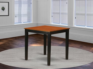 36x36" Square Pub Counter Height Table No Chairs in black and cherry SKU# PBT-BLK-T
