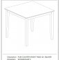 36x36" Square Pub Counter Height Table No Chairs in black and cherry SKU# PBT-BLK-T