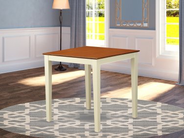 36x36" Square Pub Counter Height Table No Chairs in Buttermilk Cherry SKU# VNT-WHI-T
