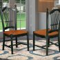 7pc Oval dining table with 6 Dover wood chairs cherry black SKU# KEDO7-BCH-W