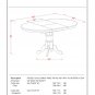 5pc Dining Set, Kenley oval pedestal table + 4 Danbury chairs buttermilk cherry KEDA5-BMK-W
