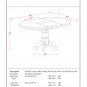 5pc Dining Set, Avon oval pedestal table + 4 Danbury dining chairs in linen white AVDA5-LWH-W