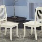 7pc Dining Set, Avon oval pedestal table + 6 Danbury dining chairs in linen white AVDA7-LWH-W