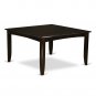 Parfait 7pc Dining Set- 54x54 Dining Table + 6 wood chairs cappuccino finish PFCA7-CAP-W