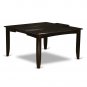 Parfait 7pc Dining Set- 54x54 Dining Table + 6 wood chairs cappuccino finish PFCA7-CAP-W