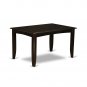 Parfait 7pc Dining Set- 54x54 Dining Table + 6 padded chairs cappuccino finish PFCA7-CAP-C