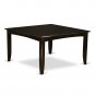 Parfait 7pc Dining Set- 54x54 Dining Table + 6 leather padded chairs cappuccino PFCA7-CAP-LC