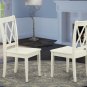 7pc Dining Set, Avon oval pedestal table + 6 Clarksville dining chairs in linen white AVCL7-LWH-W