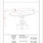 7pc Dining Set, Avon oval pedestal table + 6 Clarksville dining chairs in linen white AVCL7-LWH-W