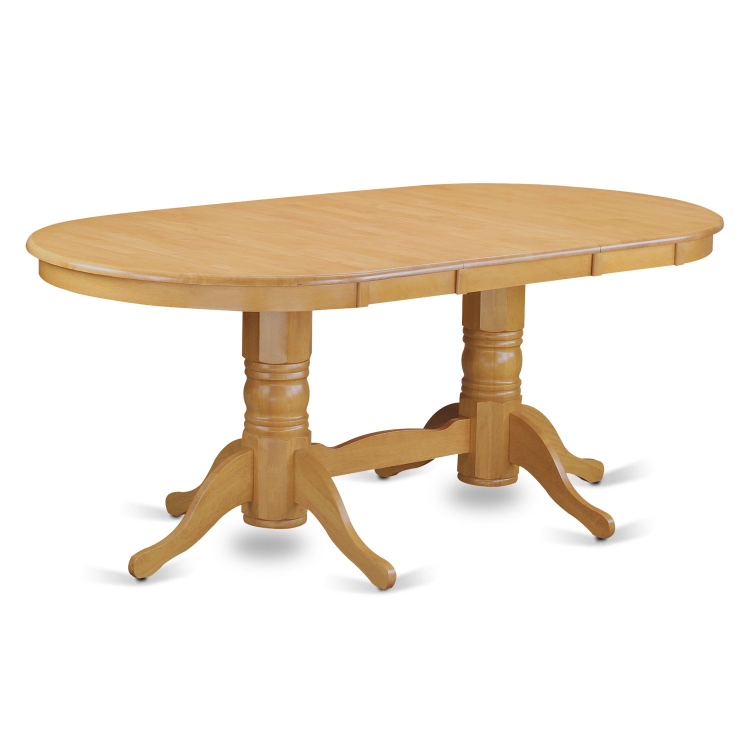 9-PC Vancouver Dining Set, Oval Table w/8 Fabric Upholstered Seat Oak finish, SKU: VANC9-OAK-C