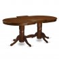 5PC Vancouver Dinette Dining Set Oval Table w/ 4 cushioned chairs in espresso VANC5-ESP-C