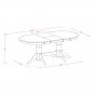 5PC Vancouver Dinette Dining Set Oval Table w/ 4 cushioned chairs in espresso VANC5-ESP-C
