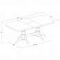 7pc Napoleon Dining Set, Table + 6 Portland Chairs saddle brown SKU# NAPO7-SBR-C