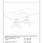 7pc Napoleon Dining Set, Table + 6 Portland Chairs saddle brown SKU# NAPO7-SBR-C