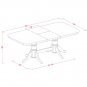 9pc Napoleon Dining Set, Table + 8 Portland Chairs saddle brown SKU# NAPO9-SBR-C