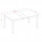 5PC LYNFIELD KITCHEN DINING TABLE w/4 PLAIN WOOD SEAT CHAIRS IN ESPRESSO (NO BENCH) SKU: LY5-ESP-W
