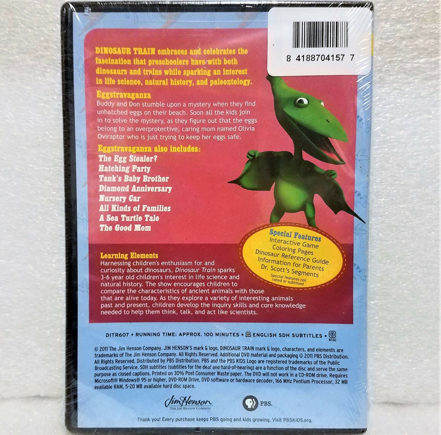 Jim Henson's Dinosaur Train Eggstravaganza DVD by PBS Kids NIP Sealed!