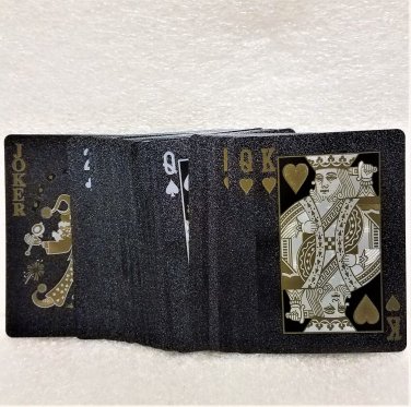 SolarMatrix Black Diamond Plastic Waterproof HD Poker Card Deck NEW!