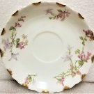 Vintage French Limoges Haviland & Co Floral Saucers 2 Pcs