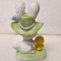 Vintage Lefton Easter Bunny & Yellow Baby Chick Bisque Porcelain Figure #7781