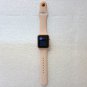 Apple Watch Series 1 Rose Gold Alum 38mm Case w/Sand Pink Band LOCKED -For Parts Only!