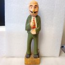 Vintage Hand Carved/Painted Wooden Male Figure AS IS! Vintage Hand Carved/Painted Wooden Male Figure AS IS!