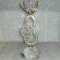 Crystal Shaped Candle Stick w Rhinestones Like NEW!