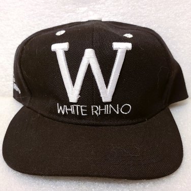 White Rhino Adjustable Ballcap Hat Like NEW!
