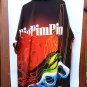 Wasso "Big PimPin" Mens Button-Up Hip Hop Casual Streetwear Shirt w/Matching Bucket Hat NEW!