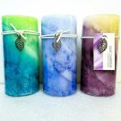 3 - Dynamic Collections Marbled Scented Candles 3" x 6" 3 - Dynamic Collections Marbled Scented Candles 3" x 6"