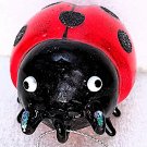 Robert Stanley LADYBUG Blown Glass Christmas Ornament Robert Stanley LADYBUG Blown Glass Christmas Ornament