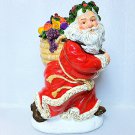 Dept 56 Peggy Toole Hand Painted Santa 14" Ceramic Cookie Jar Dept 56 Peggy Toole Hand Painted Santa 14" Ceramic Cookie Jar