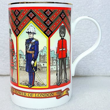James Sadler Tea Cup Coffee Mug Tower of London Beefeaters England Bone China