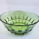 Vintage MCM Hazel Atlas Reflections Avocado Green Thumbprint Large 10” Bowl