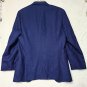 Boss Slim-Fit Jacket In Patterned Wool Dark Blue Sz 42R Like NEW!