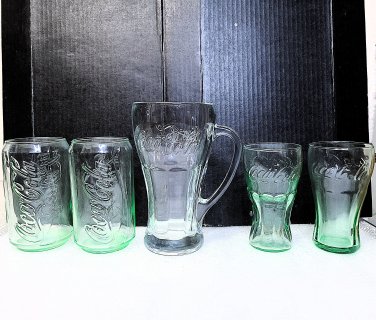 5 Coca-Cola Glasses/Mugs Like NEW!