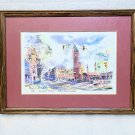 Esther Powers Miller Lmtd Edition/Signed "Downtown Elkhart" 1998 Watercolor Print