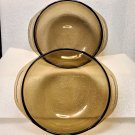 1.5L & 2L Pyrex Amber Glass Casserole Dishes/Bowls w 1 Lid 1.5L & 2L Pyrex Amber Glass Casserole Dishes/Bowls w 1 Lid