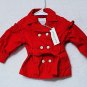 Janie and Jack Cherry Red Girls Ruffle Trench Coat NEW!