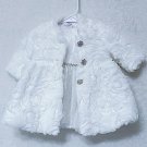 Blueberri Boulevard 2pc Faux Fur & Rosette Coat & Glitter Dress Set 3-6mos NEW! Blueberri Boulevard 2pc Faux Fur & Rosette Coat & Glitter Dress Set 3-6mos NEW!